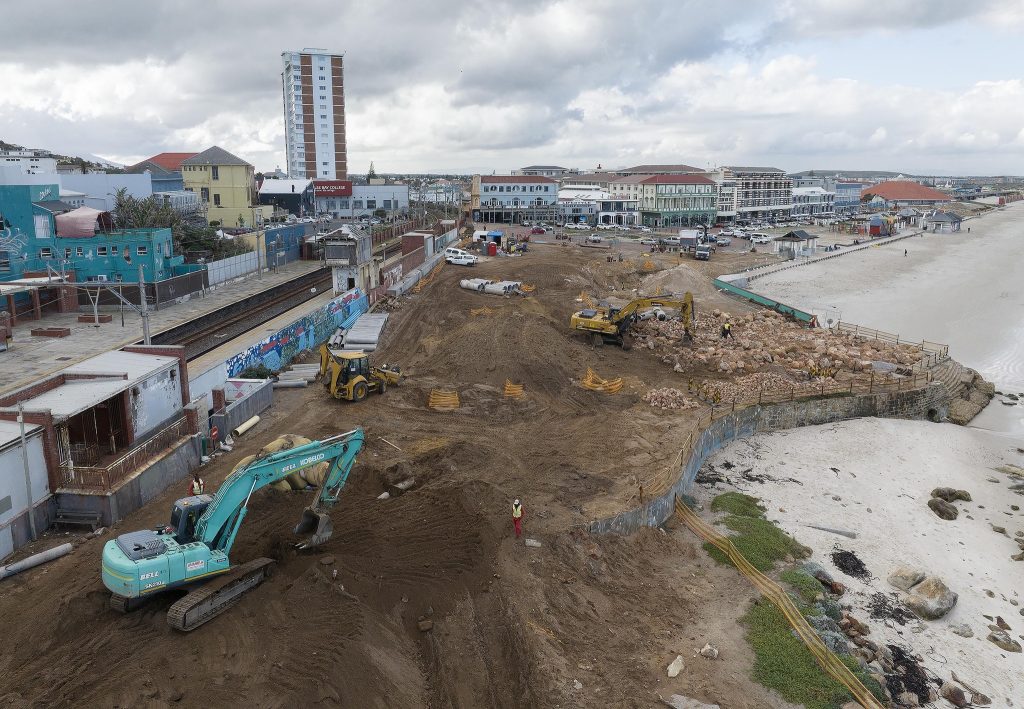 Muizenberg Beach transformation featuring new walkways and renovated beach facilities