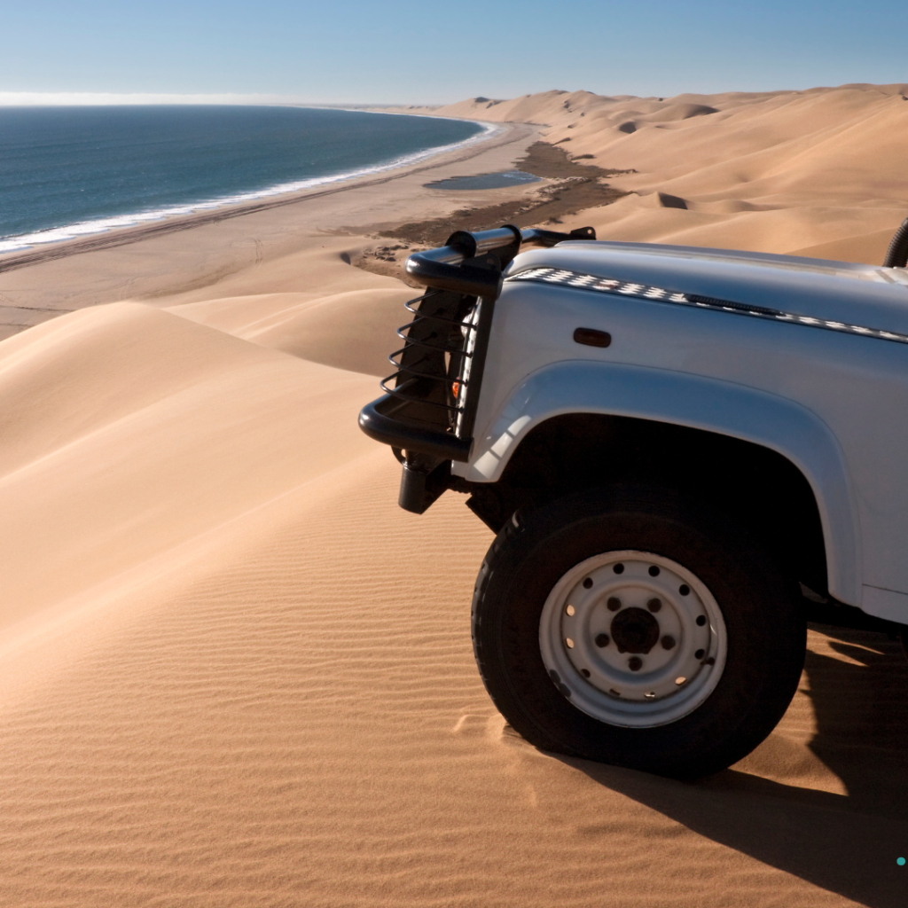 Namibia desert landscape as a safer travel route for South Africans in 2026