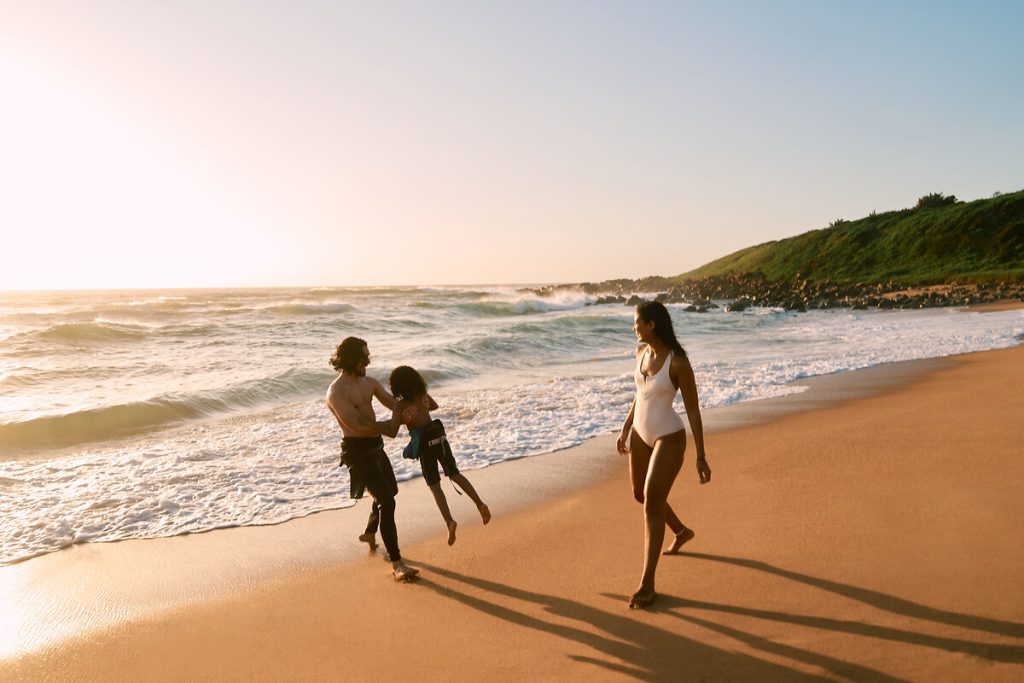 Family enjoying a beach holiday at Club Med South Africa